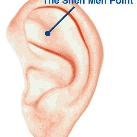 Stress Relief Ruby Like Acupressure Magnet Earrings - Picture 3 of 3